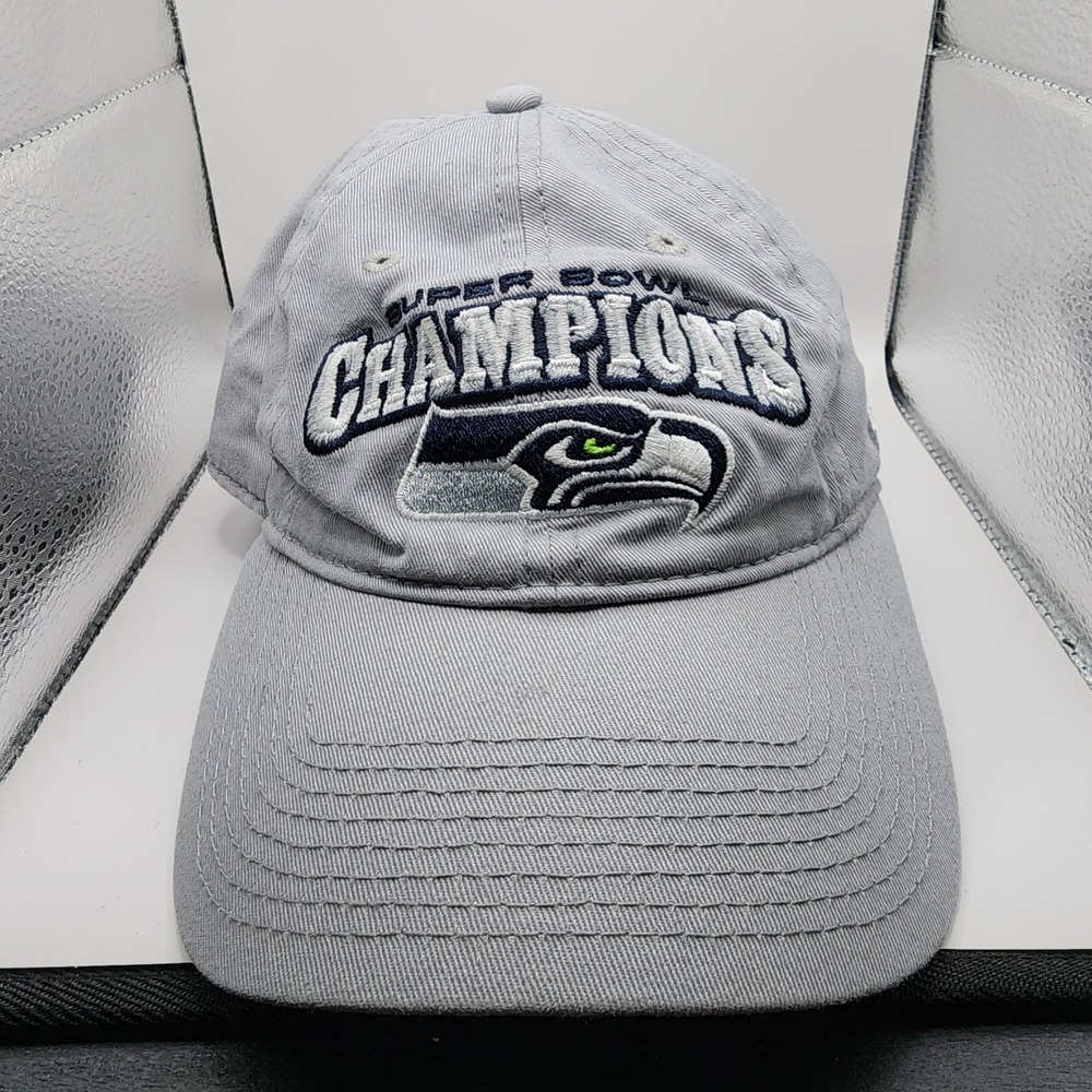 Seattle Seahawks Super Bowl Champions New Era Hat Women OSFM Gray Cap
